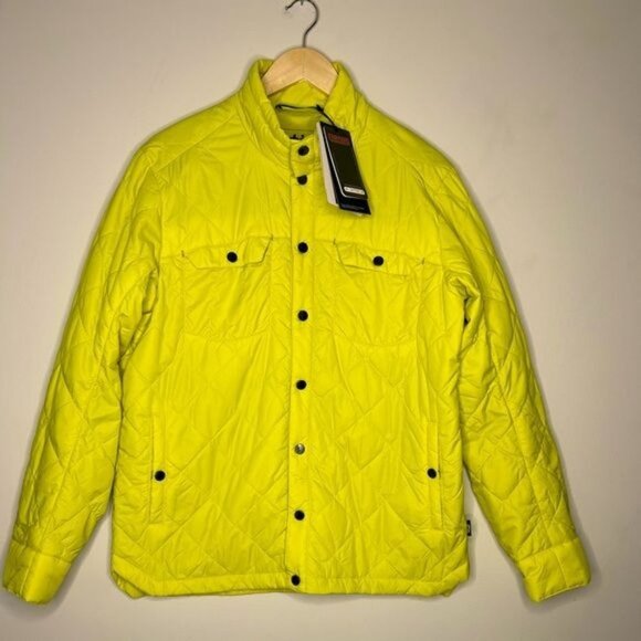 STIO Men’s Skycrest Insulated Snap Shirt Size M Color Lightning Bug. - Picture 6 of 17